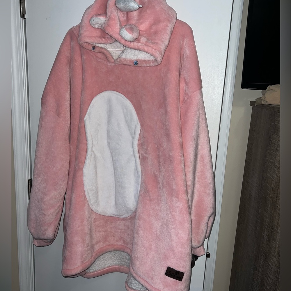Pink Unicorn Blanket Hoodie